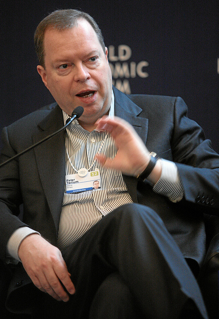 Peter Terium at the World Economic Forum in Davos by WEF