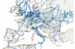 Europe's gas pipeline network (source: http://arxiv.org/pdf/1311.7348v1.pdf)