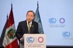 Ban Ki Moon addresses climate conference Lima (photo: UN)