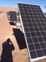 Solar panels in The Atacama, Chile