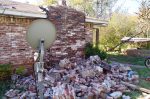 Damage fro a 2011 earthquake in Oklahoma (photo US Geological Survey)