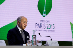 Laurent Fabius, president of COP21 (7 December 2015)