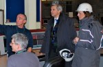 then-Energy Secretary  Chris Huhne visits Longannet in 2010 (photo DECC)