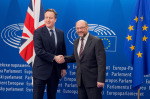 EP President Martin Schulz and UK Prime Minister David Cameron (photo European Parliament Feb 2016)