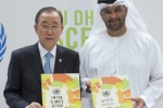Secretary-General Ban Ki-moon and Sultan Ahmed Al Jaber Climate Change Envoy of the UAE (photo UN)