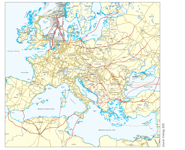 32-35-5-europen gas atlas major gas pipeline routes Europe