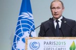 Vladimir Putin speaking at COP21 in Paris