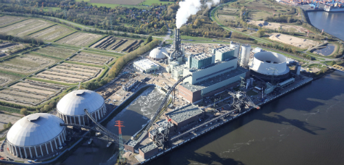 Vattenfall's Moorburg power station in Hamburg