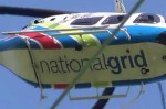 National Grid helicopter inspecting power lines